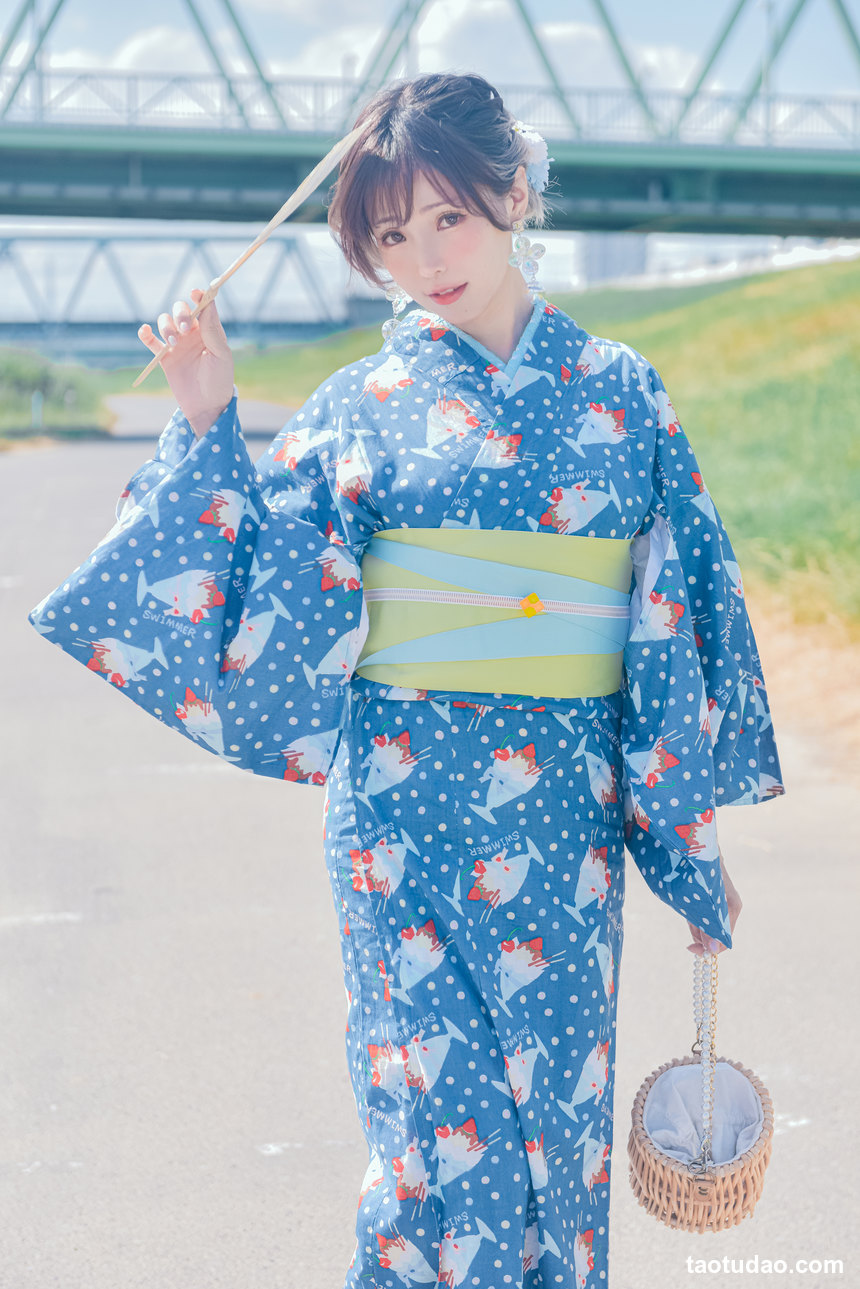 ElyEE子 - NO.119 2023.august A-聖代浴衣 Sundae Yukata [28P-129MB]-艺库