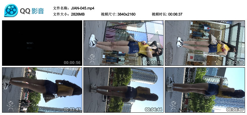 精选街拍视频 No.1113 若只如初见 360度静静地欣赏着你的美 / 2.75GB / 街拍视频-艺库