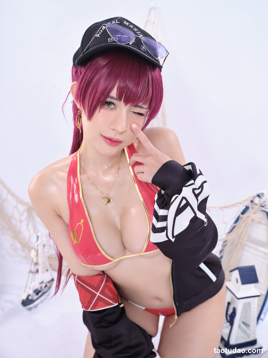 PingPing - NO.42 Hoshou Marine Swimwear (Hololive) [27P-726MB]-艺库