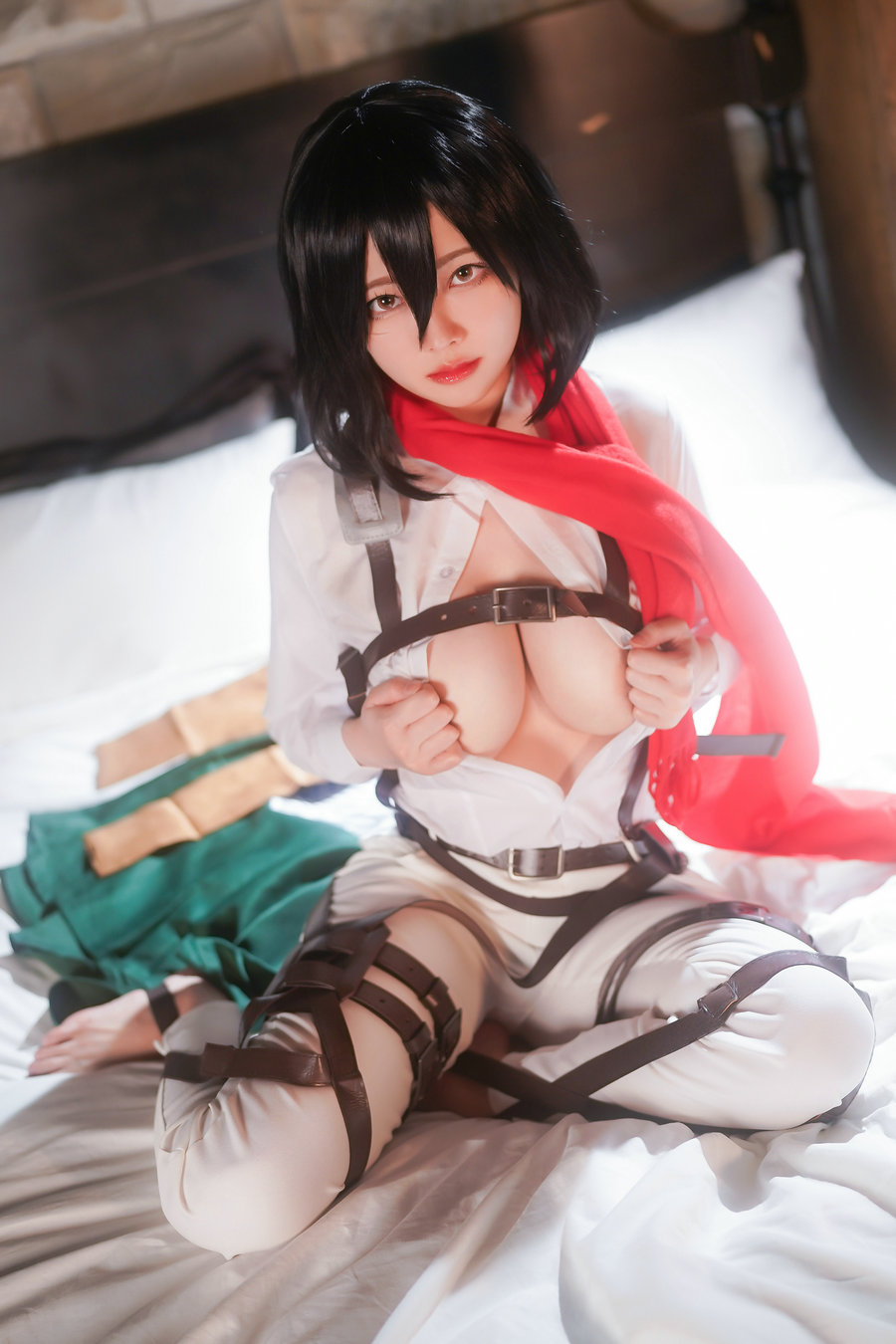 COS妹子Arty亞緹 - Mikasa Ackerman / 35P-163MB / cos萌妹-艺库