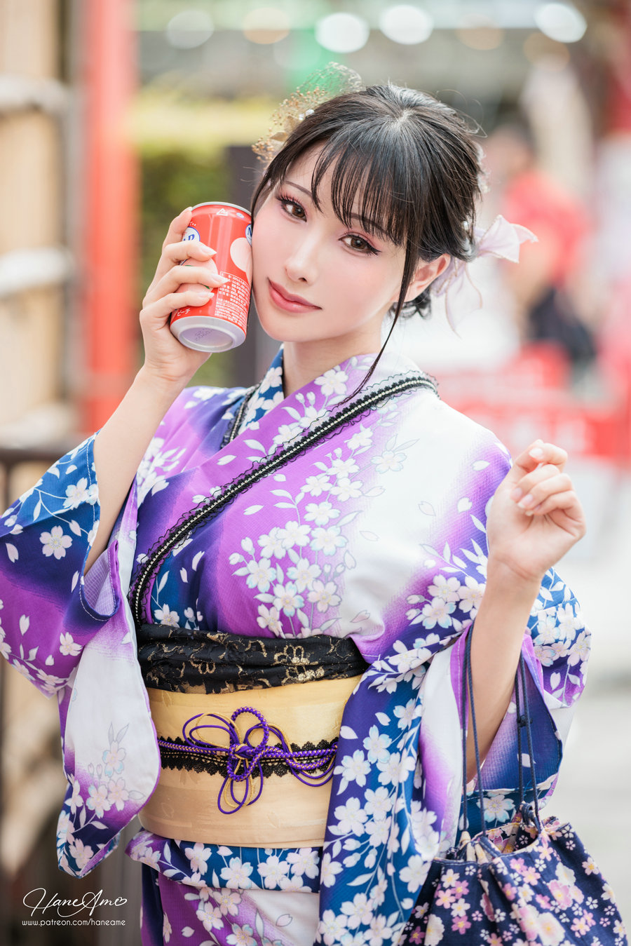 Hane Ame 雨波写真 - Original Violet Kimono 紫羅蘭夏日浴衣 / 109P9V-1.82GB / cos萌妹-艺库