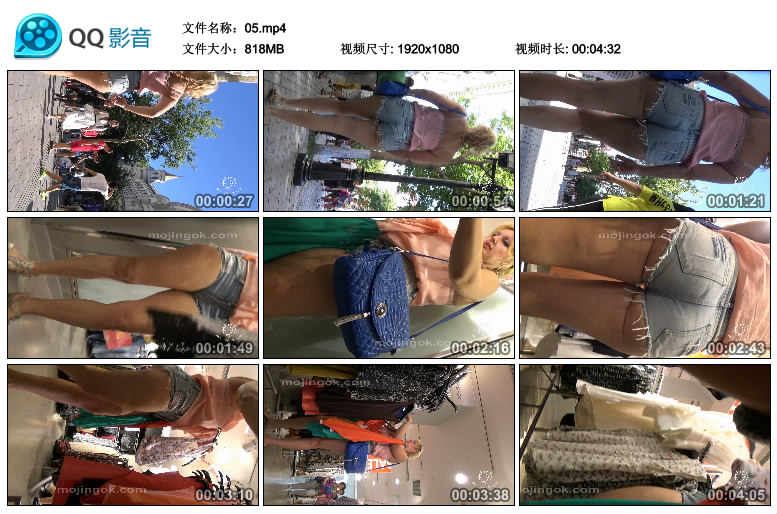 精选街拍视频 No.738 若只是初见作品 让人窒息的超短热裤丰臀熟女 / 1V-818MB / 街拍视频-艺库