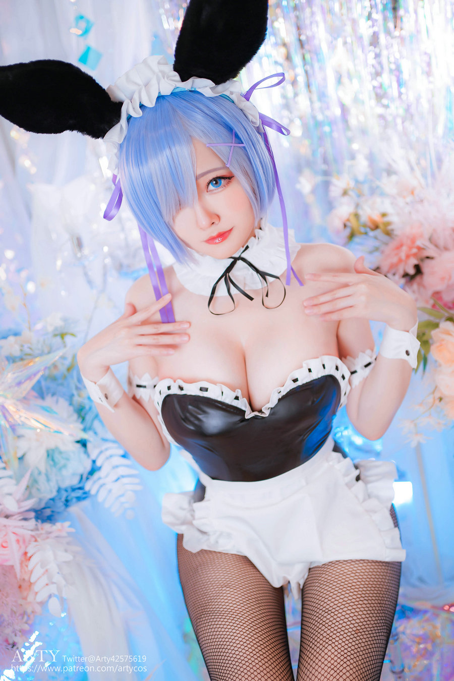 Arty亚缇 - REM bunny suit ver. (Re_Zero) / 33P-62MB / cos萌妹-艺库