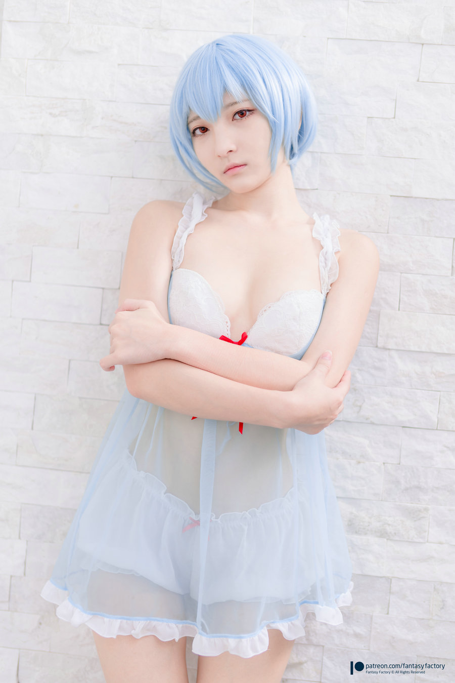 / Fantasy Factory / 小丁Cosplay写真 - Rei Ayanami 綾波レイ / 50P654MB / cos萌妹-艺库