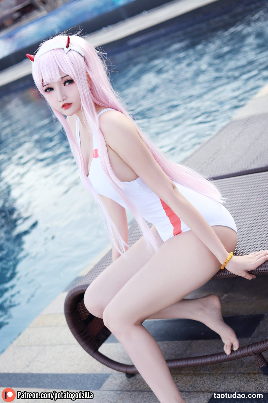 Potato Godzilla -  Zero Two Swimsuit [29P-209MB]-艺库